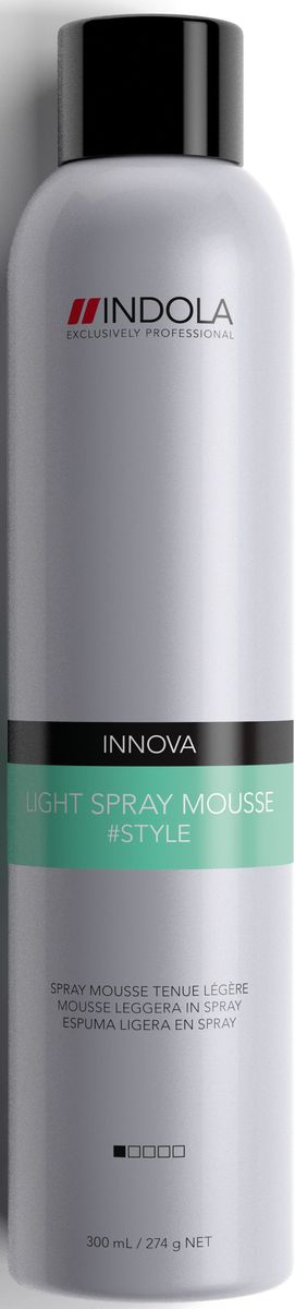 Indola Легкий Спрей-мусс Light Spray Mousse 300 мл1949501 Indola Легкий Спрей-мусс Light Spray Mousse 300 мл1949501Индола Легкий Спрей-мусс. Уплотняет волосы, придает здоровый блеск, создает легкую фиксацию.