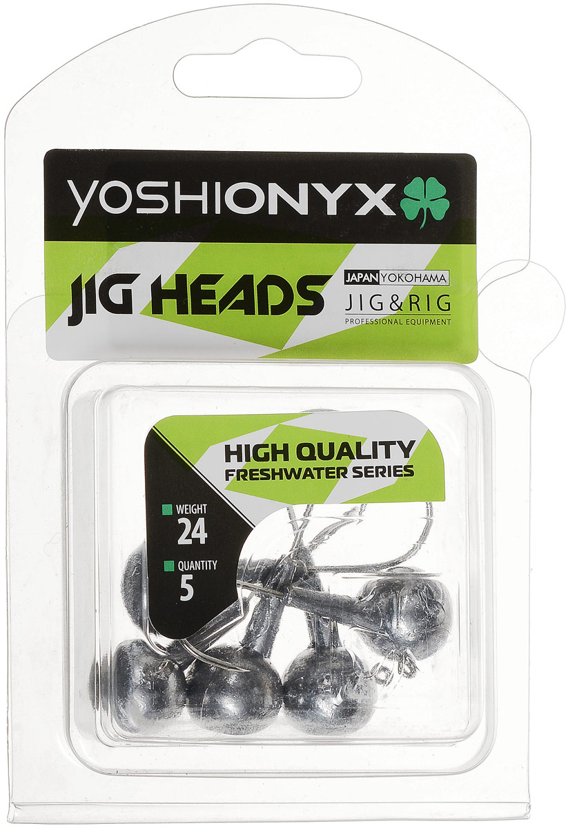 Джиг-головка Yoshi Onyx JIG Bros. Шар 1, крючок Gamakatsu, 24 г, 5 шт96504 Джиг-головка Yoshi Onyx JIG Bros. Шар 1, крючок Gamakatsu, 24 г, 5 шт96504Джиг-головки Yoshi Onyx JIG Bros. Шар 1 предназначены для огрузки спиннинговых приманок. Форма шар является одной из самых популярных в джиговых оснастках из-за ее универсальности. Шары с успехом применяются практически на всех водоемах. Джиг-головки оснащены крючком Gamakatsu. Такой крючок прекрасно пробивает жесткую пасть крупного судака, щуки и сома. Несмотря на кажущуюся простоту этих грузил, от правильного подбора во многом зависит клев хищника. Выбирайте джиговую головку в зависимости от предполагаемого места ловли и используемой с ней приманки, возможной глубины, скорости течения, ветра и прочего.