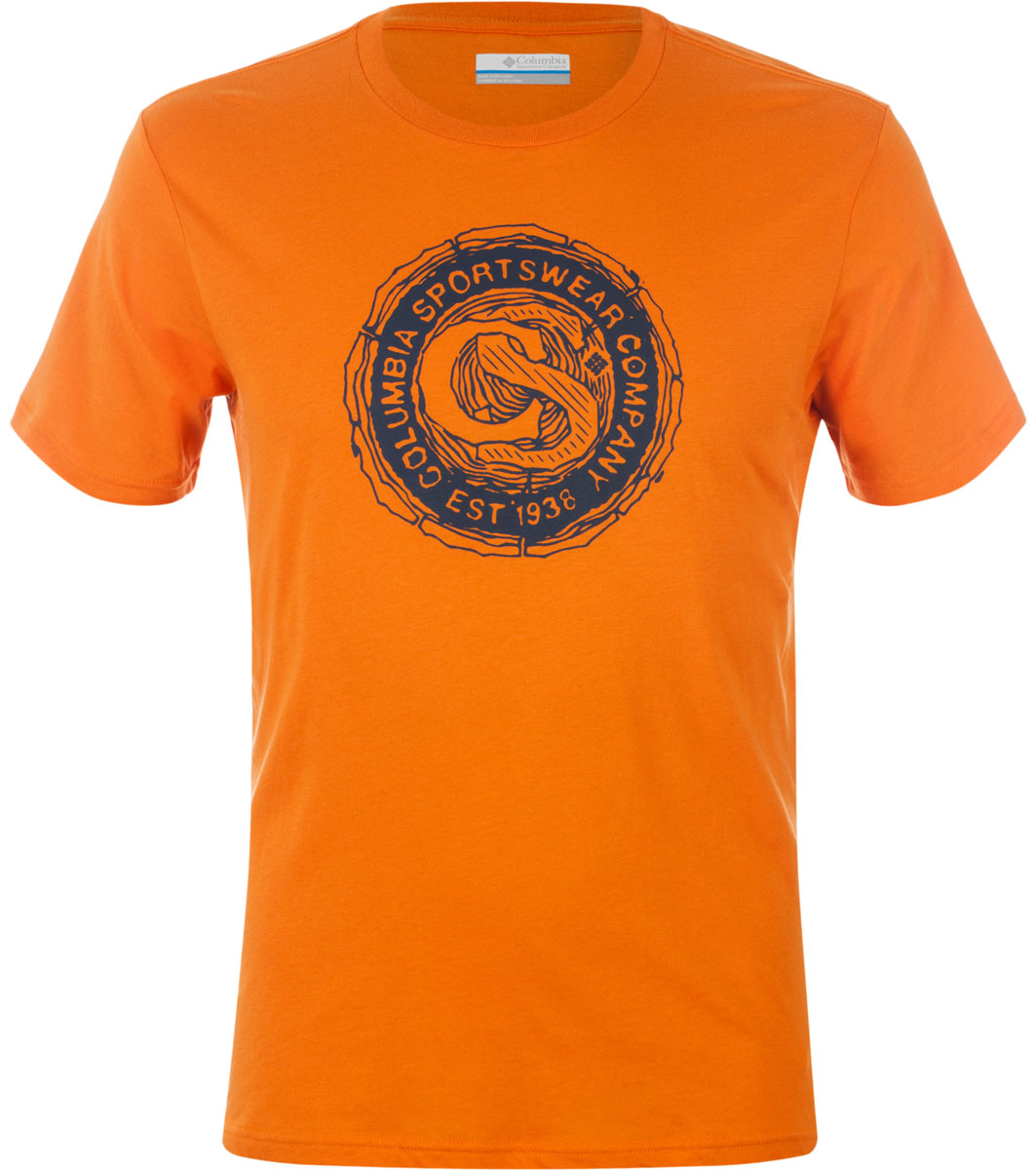 Футболка мужская Columbia Carved Ridge SS T-shirt, цвет: оранжевый. 1713461-996. Размер S (44/46)1713461-996 Футболка мужская Columbia Carved Ridge SS T-shirt, цвет: оранжевый. 1713461-996. Размер S (44/46)1713461-996Футболка Columbia - оптимальный вариант для активного отдыха и повседневного использования. Модель выполнена из хлопка, что обеспечивает максимально комфортные ощущения во время использования. Крупный принт на груди придает изделию оригинальность.