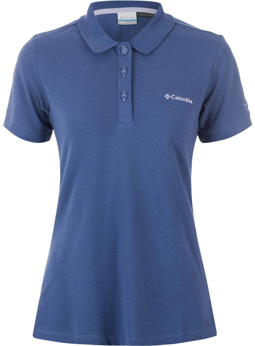 Поло женское Columbia Cascade Range Solid Polo, цвет: синий. 1715481-508. Размер XS (42)1715481-508 Поло женское Columbia Cascade Range Solid Polo, цвет: синий. 1715481-508. Размер XS (42)1715481-508Женское поло Columbia выполнено из хлопка и полиэстера. Модель с отложным воротником и коротким рукавом оформлена вышивкой с названием бренда.