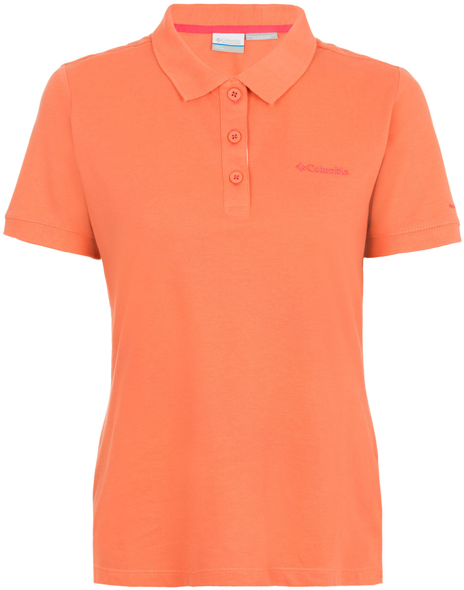 Поло женское Columbia Cascade Range Solid Polo, цвет: оранжевый. 1715481-867. Размер M (46)1715481-867 Поло женское Columbia Cascade Range Solid Polo, цвет: оранжевый. 1715481-867. Размер M (46)1715481-867Женское поло Columbia выполнено из хлопка и полиэстера. Модель с отложным воротником и коротким рукавом оформлена вышивкой с названием бренда.