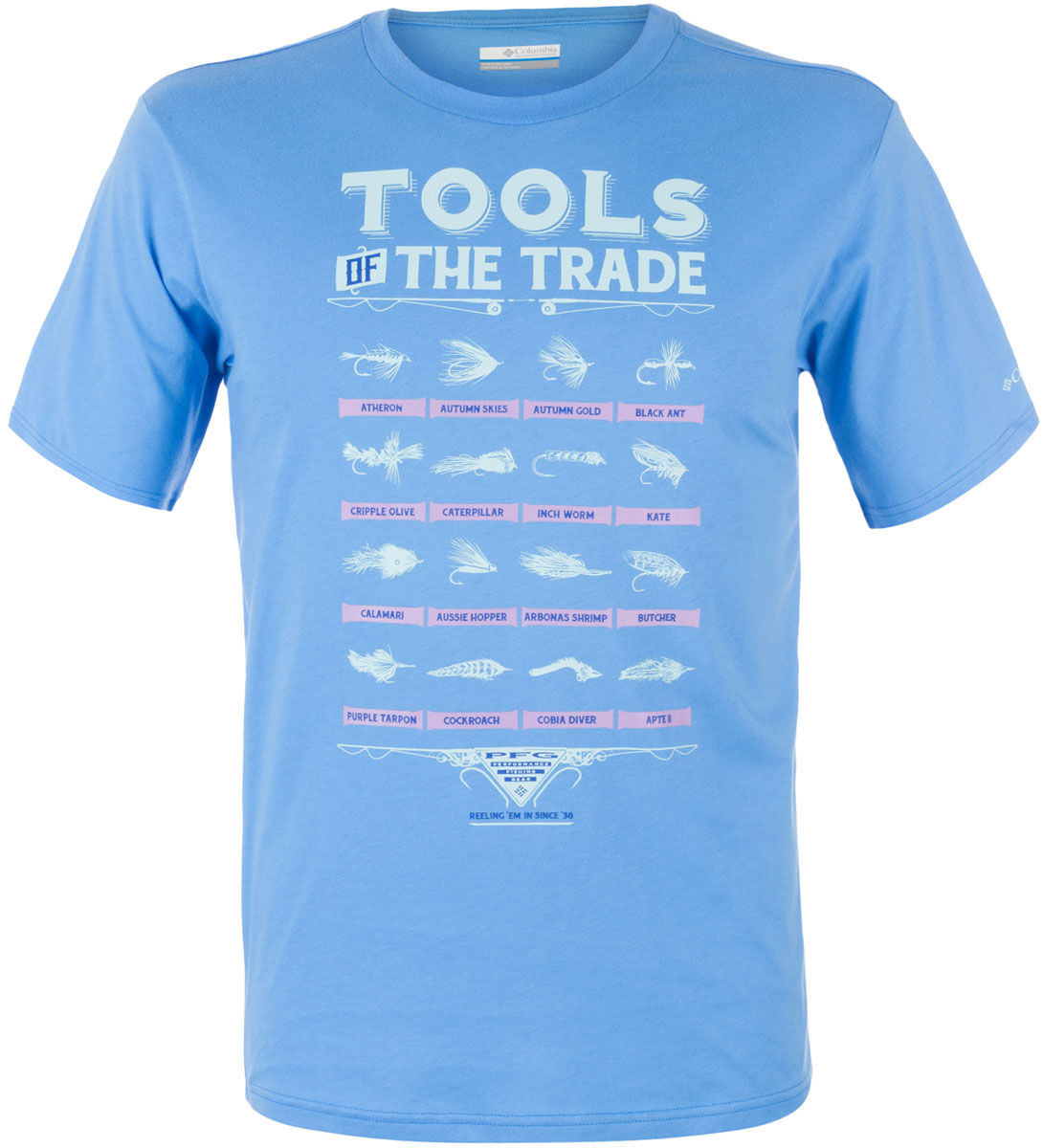 Футболка мужская Columbia PFG Tools Elements SS T-shirt , цвет: голубой. 1717221-475. Размер S (44/46)1717221-475 Футболка мужская Columbia PFG Tools Elements SS T-shirt , цвет: голубой. 1717221-475. Размер S (44/46)1717221-475Футболка Columbia - оптимальный вариант для активного отдыха и повседневного использования. Модель выполнена из хлопка, что обеспечивает максимально комфортные ощущения во время использования.