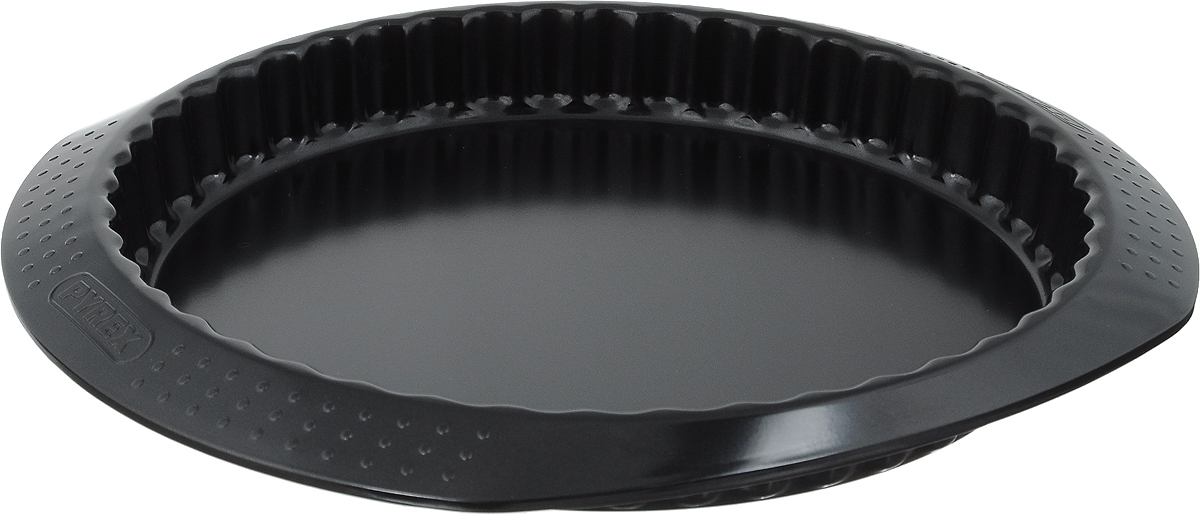 Форма для пирога Pyrex Classic, с антипригарным покрытием, диаметр 27 смMBCBF27/5046 Форма для пирога Pyrex Classic, с антипригарным покрытием, диаметр 27 смMBCBF27/5046Форма для пирога Pyrex Classic изготовлена из углеродистой стали с антипригарным покрытием на всей поверхности. Благодаря антипригарному покрытию нет необходимости использовать подсолнечное масло. Пища не пригорает и не прилипает к стенкам, легко достается из формы, сохраняя при этом аккуратный внешний вид. Покрытие обладает высокой прочностью и длительным сроком эксплуатации, а также является абсолютно безопасным, так как не содержит PFOA, свинца и кадмия. Форма быстро и равномерно нагревается. Стенки изделия рельефные, имеются удобные ручки. Такая форма прослужит долго и обеспечит легкое и удобное приготовление вашей любимой выпечки. Можно использовать в духовке при температуре до 230°С и мыть в посудомоечной машине. Внутренний диаметр формы: 27 см. Размер формы (с учетом ручек): 33 х 29 см.Высота стенки: 3,5 см.