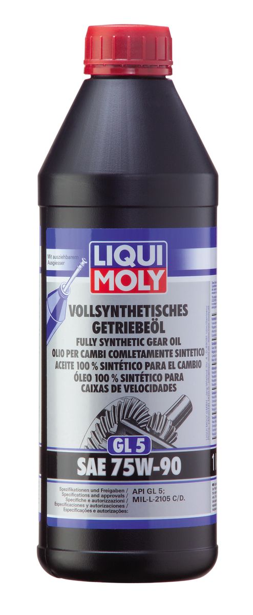 Масло трансмиссионное Liqui Moly Vollsynthetisches Getriebeoil, синтетическое, 75W-90, GL-5, 1 л1950 Масло трансмиссионное Liqui Moly Vollsynthetisches Getriebeoil, синтетическое, 75W-90, GL-5, 1 л1950Масло трансмиссионное Liqui Moly Vollsynthetisches Getriebeoil отвечает требованиям международных классификаций трансмиссионных масел для гипоидных редукторов ведущих мостов. Масло обеспечивает надежную защиту от износа в широком диапазоне температур. В масле Vollsynthetisches Getriebeoil GL-5 75W-90 используются только высококачественные синтетические базовые компоненты, отличающиеся отличной стойкостью к старению и превосходными низкотемпературными свойствами. Масло содержит специальный пакет присадок, обеспечивающий высочайшую защиту гипоидных передач от износа. Особенности: - Обеспечивает отличную работу агрегатов трансмиссии в широком температурном диапазоне- Гарантирует оптимальное смазывание деталей при самых экстремальных нагрузкахДопуск: -API: GL-5-MIL-L: 2105 C/2105 D