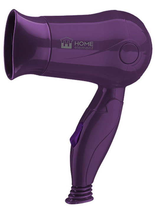 Home Element HE-HD310, Purple фенHE-HD310 Home Element HE-HD310, Purple фенHE-HD310Home Element HE-HD310- компактный и очень удобный фен, чтобы брать с собой в дорогу или хранить в небольшом шкафчике. Фен имеет два режима мощности воздушного потока и абсолютно безопасен, отключаясь автоматически при перегреве.Удобный переключатель мощности воздушного потока на два положения: для бережной укладки или интенсивной сушки волос.Ручка складывается вдоль корпуса фена, обеспечивая наилучшее хранение. В сложенном виде фен занимает минимум места и идеален для путешествий.