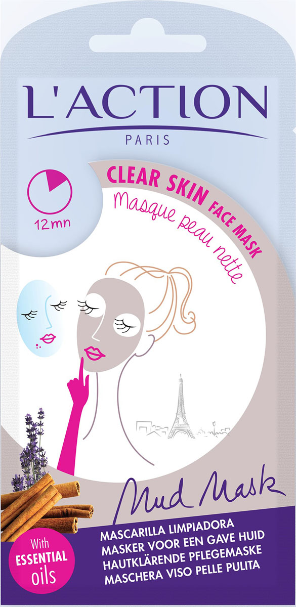 Laction Маска для лица очищающая Peau Nette, 15 г556179 Laction Маска для лица очищающая Peau Nette, 15 г556179Очищающая маска содержит эфирное масло лаванды, которое обладает восстанавливающими и успокаивающими свойствами. Масло ветивера отвечает за укрепление и защиту кожи, а экстракт пряной корицы с острова Цейлон отвечает за поддержание водного баланса кожи. Кунжутное масло дарит коже интенсивное увлажнение.