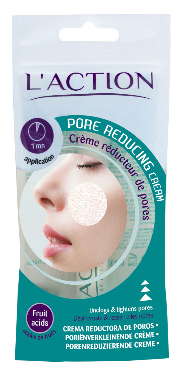 Laction Крем для лица уменьшающий поры Pore Reducing Cream, 20 мл713815 Laction Крем для лица уменьшающий поры Pore Reducing Cream, 20 мл713815Входящие в состав крема фруктовые кислоты питают кожу и сужают поры, мягкие ухаживающие компоненты ухаживают за нежной кожей лица, немного матируя ее, сохраняя необходимый уровень увлажнения.