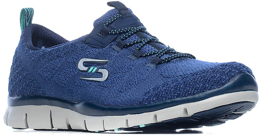 Кроссовки женские Skechers Gratis-Sleek & Chic, цвет: синий. 22758-NVY. Размер 6 (36)22758-NVY Кроссовки женские Skechers Gratis-Sleek & Chic, цвет: синий. 22758-NVY. Размер 6 (36)22758-NVYСтильные легкие женские кроссовки Skechers, подходят как для занятий спортом, так и для повседневных прогулок. Верх модели выполнен из дышащего текстиля, оформленного полиуретановыми вставками. Шнуровка надежно зафиксирует модель на ноге. Внутренняя отделка исполнена из мягкого текстиля. Гибкая анатомическая подошва имеет рельефный протектор, который обеспечивает надежное сцепление с поверхностью.В таких кроссовках вашим ногам будет комфортно и уютно. Они подчеркнут ваш стиль и индивидуальность!