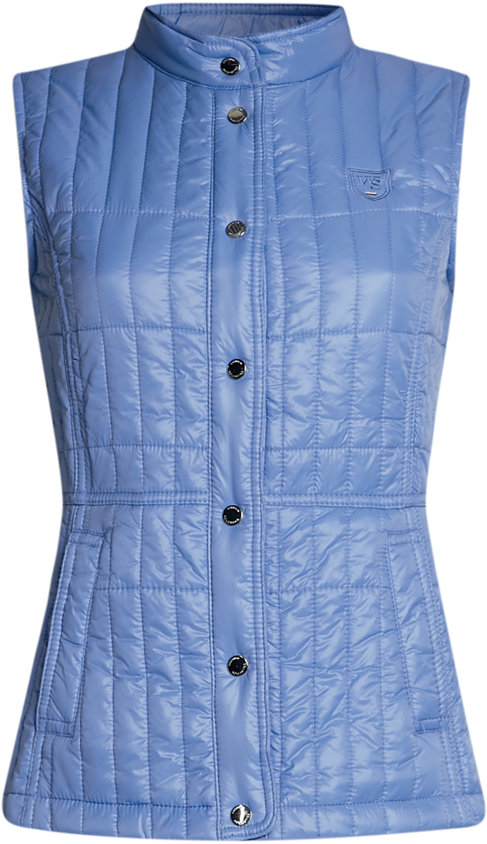 Жилет утепленный женский oodji Collection, цвет: синий. 29400010/33445/7500N. Размер 40-170 (46-170)29400010/33445/7500N Жилет утепленный женский oodji Collection, цвет: синий. 29400010/33445/7500N. Размер 40-170 (46-170)29400010/33445/7500NЖенский жилет от oodji выполнен из высококачественного материала. Модель приталенного кроя с воротником-стойкой застегивается на кнопки, по бокам дополнена карманами.