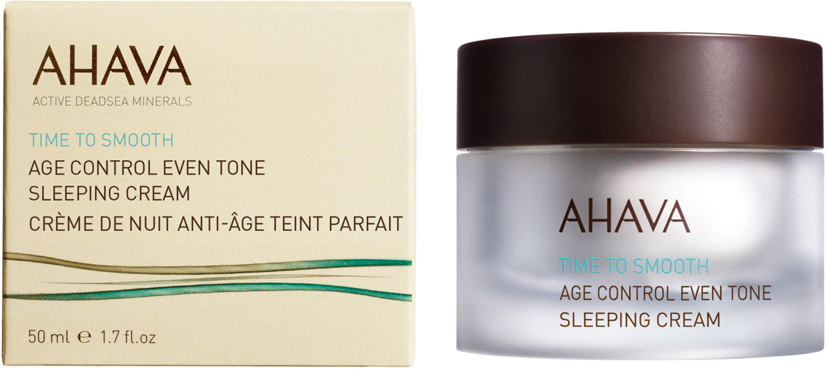 Ahava Time To Smooth Антивозрастной ночной крем для выравнивания цвета кожи 50 мл82116065 Ahava Time To Smooth Антивозрастной ночной крем для выравнивания цвета кожи 50 мл82116065Крем уменьшает ранние признаки старения кожи. Улучшает текстуру и цвета кожи. Интенсивно питает кожу, усиливая ее кожно-матричную структуру, разглаживает мелкие морщины и устраняет несовершенства, делая кожу более гладкой и яркой.Уважаемые клиенты!Обращаем ваше внимание на возможные изменения в дизайне упаковки. Качественные характеристики товара остаются неизменными. Поставка осуществляется в зависимости от наличия на складе.