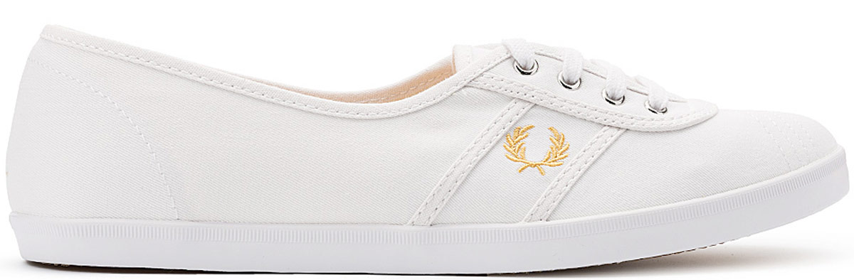 Балетки Fred Perry Aubrey Twill, цвет: белый. B8256W-183. Размер 6,5 (39)B8256W-183 Балетки Fred Perry Aubrey Twill, цвет: белый. B8256W-183. Размер 6,5 (39)B8256W-183Стильные балетки Aubrey Twill от Fred Perry выполнены из канваса. Подкладка и стелька из текстиля комфортны при движении. Шнуровка надежно зафиксирует модель на ноге. Подошва дополнена рифлением.