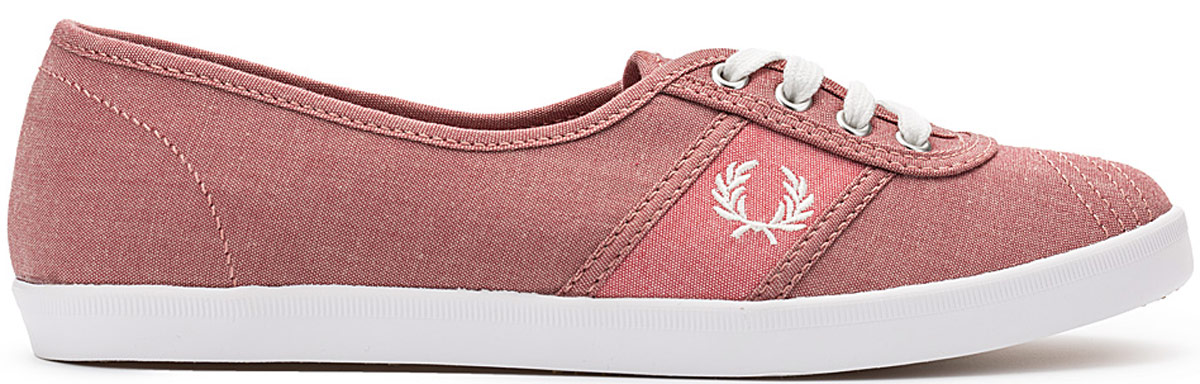 Балетки Fred Perry Aubrey Chambray, цвет: красный, белый. B1147W-665. Размер 6,5 (39)B1147W-665 Балетки Fred Perry Aubrey Chambray, цвет: красный, белый. B1147W-665. Размер 6,5 (39)B1147W-665Стильные балетки Aubrey Chambray от Fred Perry выполнены из текстиля. Подкладка и стелька из текстиля комфортны при движении. Шнуровка надежно зафиксирует модель на ноге. Подошва дополнена рифлением.