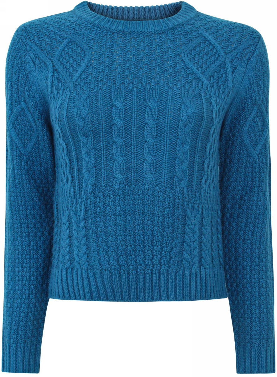 Джемпер женский oodji Ultra, цвет: морская волна. 63805272/43234/6C00N. Размер XL (50)63805272/43234/6C00N Джемпер женский oodji Ultra, цвет: морская волна. 63805272/43234/6C00N. Размер XL (50)63805272/43234/6C00NСтильный женский джемпер oodji Ultra изготовлен из качественной акриловой пряжи. Джемпер с круглым вырезом горловины и длинными рукавами выполнен крупной вязкой с узорами. Ворот, манжеты на рукавах и низ изделия связаны резинкой.
