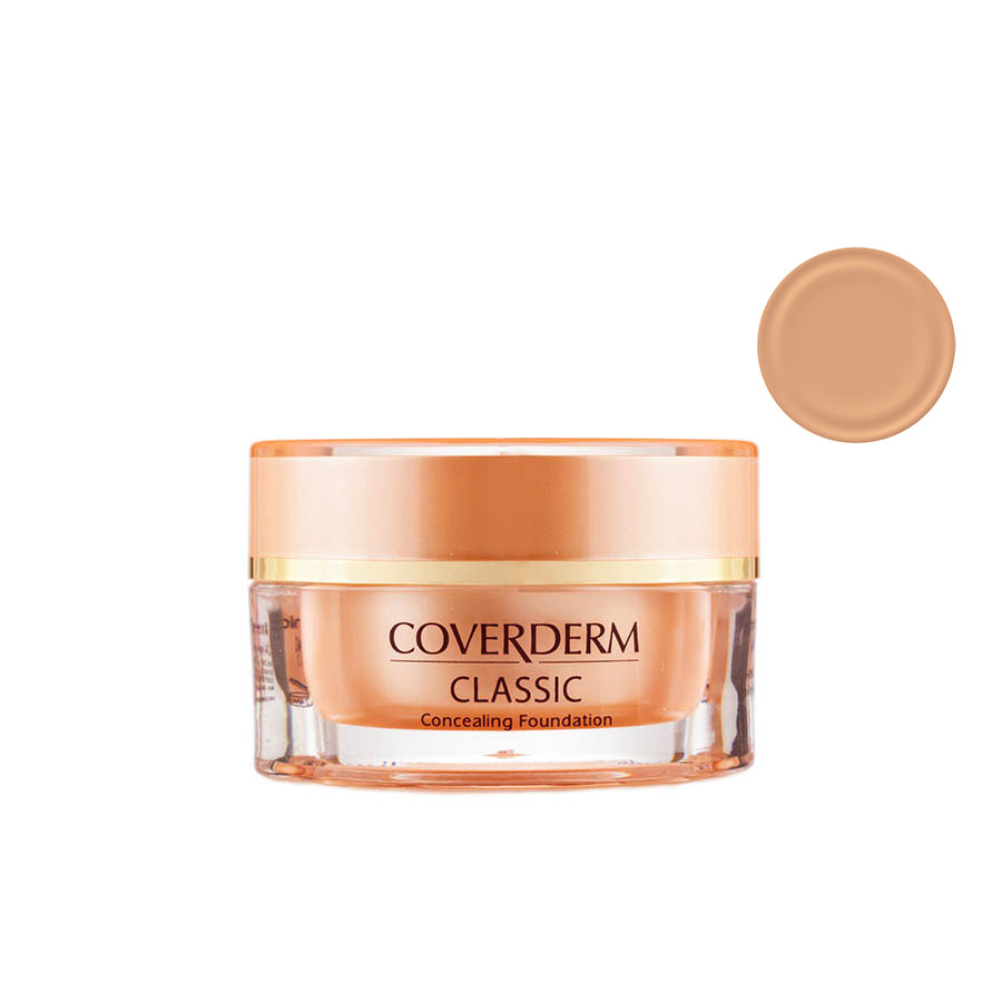 Coverderm Classic Тональный крем и корректор Тон №3 Camouflage SPF 30, 15млС1001.3 Coverderm Classic Тональный крем и корректор Тон №3 Camouflage SPF 30, 15млС1001.3Камуфлирующий тональный крем-корректор из линии CAMOUFLAGE MAKE UP FACE&BODY SYSTEM предназначен для улучшения внешнего вида любых проблемных участков кожи. Макияж обладает исключительной стойкостью и выдерживает даже экстремальные условия: как очень высокую, так и очень низкую температуру, влажность, воздействие морской и хлорированной воды, физические (фитнес, танцы, соревнования и т.п.) и эмоциональные нагрузки. С помощью тонального крема-корректора Classic можно визуально выровнять и скорректировать неровную поверхность кожи. Ингредиентная формула тонального крема день за днем ухаживает за проблемной кожей, придает ей естественный и здоровый вид. Classic - единственное косметическое средство, получившее американский патент Управления по контролю за качеством пищевых продуктов и лекарственных препаратов США (FDA).