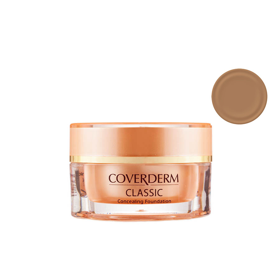 Coverderm Classic Тональный крем и корректор Тон №8 Camouflage SPF 30, 15млС1001.8 Coverderm Classic Тональный крем и корректор Тон №8 Camouflage SPF 30, 15млС1001.8Камуфлирующий тональный крем-корректор из линии CAMOUFLAGE MAKE UP FACE&BODY SYSTEM предназначен для улучшения внешнего вида любых проблемных участков кожи. Макияж обладает исключительной стойкостью и выдерживает даже экстремальные условия: как очень высокую, так и очень низкую температуру, влажность, воздействие морской и хлорированной воды, физические (фитнес, танцы, соревнования и т.п.) и эмоциональные нагрузки. С помощью тонального крема-корректора Classic можно визуально выровнять и скорректировать неровную поверхность кожи. Ингредиентная формула тонального крема день за днем ухаживает за проблемной кожей, придает ей естественный и здоровый вид. Classic - единственное косметическое средство, получившее американский патент Управления по контролю за качеством пищевых продуктов и лекарственных препаратов США (FDA).