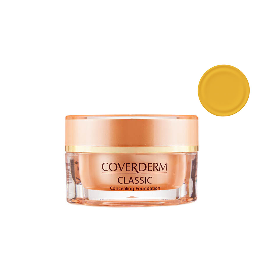 Coverderm Classic Тональный крем и корректор Тон №10 Camouflage SPF 30, 15млС1001.10 Coverderm Classic Тональный крем и корректор Тон №10 Camouflage SPF 30, 15млС1001.10Камуфлирующий тональный крем-корректор из линии CAMOUFLAGE MAKE UP FACE&BODY SYSTEM предназначен для улучшения внешнего вида любых проблемных участков кожи. Макияж обладает исключительной стойкостью и выдерживает даже экстремальные условия: как очень высокую, так и очень низкую температуру, влажность, воздействие морской и хлорированной воды, физические (фитнес, танцы, соревнования и т.п.) и эмоциональные нагрузки. С помощью тонального крема-корректора Classic можно визуально выровнять и скорректировать неровную поверхность кожи. Ингредиентная формула тонального крема день за днем ухаживает за проблемной кожей, придает ей естественный и здоровый вид. Classic - единственное косметическое средство, получившее американский патент Управления по контролю за качеством пищевых продуктов и лекарственных препаратов США (FDA).