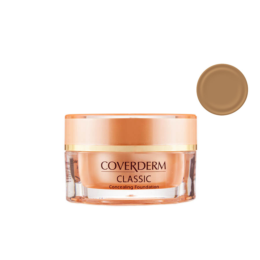 Coverderm Classic Тональный крем и корректор Тон №12 Camouflage SPF 30, 15млС1001.12 Coverderm Classic Тональный крем и корректор Тон №12 Camouflage SPF 30, 15млС1001.12Камуфлирующий тональный крем-корректор из линии CAMOUFLAGE MAKE UP FACE&BODY SYSTEM предназначен для улучшения внешнего вида любых проблемных участков кожи. Макияж обладает исключительной стойкостью и выдерживает даже экстремальные условия: как очень высокую, так и очень низкую температуру, влажность, воздействие морской и хлорированной воды, физические (фитнес, танцы, соревнования и т.п.) и эмоциональные нагрузки. С помощью тонального крема-корректора Classic можно визуально выровнять и скорректировать неровную поверхность кожи. Ингредиентная формула тонального крема день за днем ухаживает за проблемной кожей, придает ей естественный и здоровый вид. Classic - единственное косметическое средство, получившее американский патент Управления по контролю за качеством пищевых продуктов и лекарственных препаратов США (FDA).