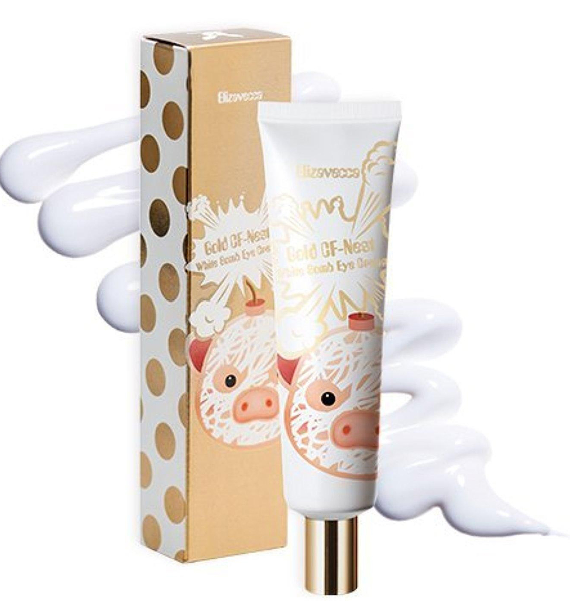 Elizavecca Крем для кожи вокруг глаз с ферментом ласточкиного гнезда Gold CF-Nest White Bomb Eye Cream, 30 мл7018 Elizavecca Крем для кожи вокруг глаз с ферментом ласточкиного гнезда Gold CF-Nest White Bomb Eye Cream, 30 мл7018Крем с экстрактом ласточкиного гнезда и частичками золота – эффективное антивозрастное средство, поможет избавиться от гусиных лапок и темных кругов под глазами, сделать кожу век гладкой и упругой.