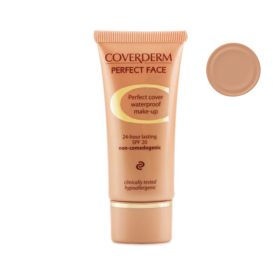 Coverderm Perfect Face Тональный крем Тон №5, Camouflage SPF 20, 30млС1002.5 Coverderm Perfect Face Тональный крем Тон №5, Camouflage SPF 20, 30млС1002.5Идеальный тональный крем для лица, который:- полностью скрывает любые дефекты кожи, в том числе пятна различной этимологии, неглубокие шрамы, блеклый цвет лица и неровности кожи. - идеален для кожи с акне, куперозом, витилиго, прекрасно камуфлирует ангиомы, «маску беременности», возрастные пигментные пятна, пигментацию, веснушки и покраснение кожи.- высокая концентрация матирующего пигмента для исключительного эффекта камуфляжа. - высокая степень защиты от UVA и UVB излучения, SPF 20- водостойкий, гипоаллергенный, стойкость крема рассчитана на 24 часа. - эластичная текстура, легко наносится.Подходит для всех типов кожи, позволяет вашей коже дышать. Клинически протестирован, не вызывает угревую сыпь/не провоцирует образование угрей.