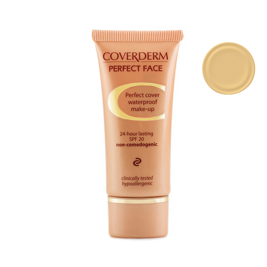 Coverderm Perfect Face Тональный крем Тон №20, Camouflage SPF 20, 30млС1002.20 Coverderm Perfect Face Тональный крем Тон №20, Camouflage SPF 20, 30млС1002.20Идеальный тональный крем для лица, который:- полностью скрывает любые дефекты кожи, в том числе пятна различной этимологии, неглубокие шрамы, блеклый цвет лица и неровности кожи. - идеален для кожи с акне, куперозом, витилиго, прекрасно камуфлирует ангиомы, «маску беременности», возрастные пигментные пятна, пигментацию, веснушки и покраснение кожи.- высокая концентрация матирующего пигмента для исключительного эффекта камуфляжа. - высокая степень защиты от UVA и UVB излучения, SPF 20- водостойкий, гипоаллергенный, стойкость крема рассчитана на 24 часа. - эластичная текстура, легко наносится.Подходит для всех типов кожи, позволяет вашей коже дышать. Клинически протестирован, не вызывает угревую сыпь/не провоцирует образование угрей.