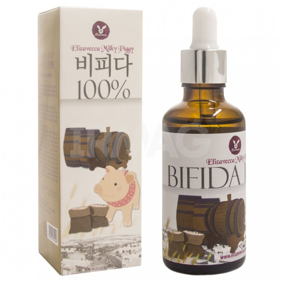 Elizavecca Антивозрастная восстанавливающая сыворотка Bifida 100%, 10 мл7053 Elizavecca Антивозрастная восстанавливающая сыворотка Bifida 100%, 10 мл7053Антивозрастная сыворотка со 100% экстрактом лизата бифидобактерий Elizavecca Milky Piggy Bifida 100% призвана улучшить состояние зрелой кожи, а также является профилактическим средством против ее преждевременного увядания. Сыворотка стимулирует регенерацию клеток, снимает воспаления и способствует быстрому восстановлению естественной красоты и молодости кожи.