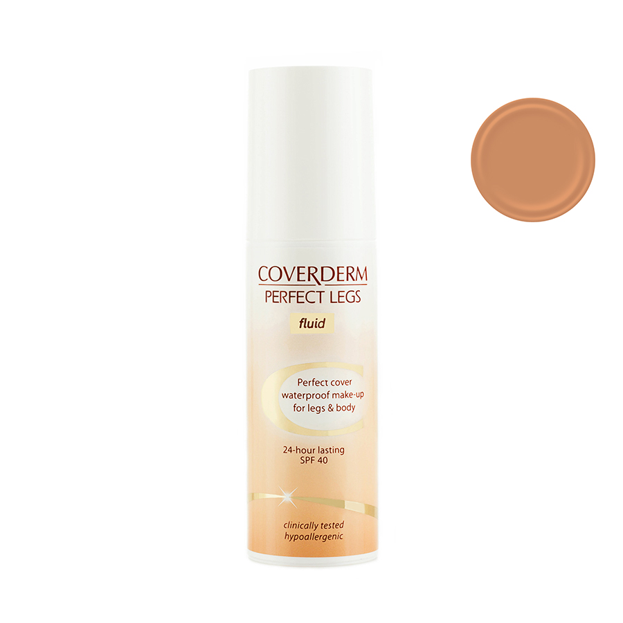 Coverderm Perfect Legs Fluid Тональный крем-флюид для ног и тела Тон №62, Camouflage SPF 40, 75млС2009.62 Coverderm Perfect Legs Fluid Тональный крем-флюид для ног и тела Тон №62, Camouflage SPF 40, 75млС2009.62Великолепный тональный крем для ног и тела. Сразу после применения выравнивает и матирует кожу ног, она становится более гладкой и привлекательной. - Отличная покрывающая способность - 100 % водостойкий - SPF 40 защита от угрожающего воздействия UVA/UVB излучения - Жидкая текстура флюида обеспечивает легкое нанесение - Не закупоривает поры - Увлажняет кожу - Гипоаллергенен & Клинически протестирован - Подходит для всех типов кожи Выпускается в 6 оттенках от светло-бежевого до цвета загара.