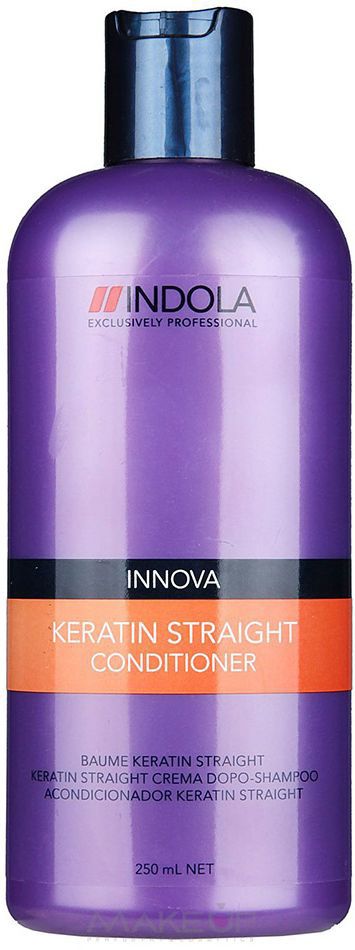 Indola Кондиционер Кератиновое выпрямление Keratin Straight Conditioner 250 мл1613482 Indola Кондиционер Кератиновое выпрямление Keratin Straight Conditioner 250 мл1613482Indola Кондиционер Кератиновое выпрямление. Содержащая кератин-полимер комплекс формула покрывает волосы защитным слоем, который выпрямляет и защищает их от завитков на 48 часов. Облегчает расчесывание, разглаживает непокорные, пушистые волосы, обеспечивая гладкость, блеск и здоровый вид. Рекомендуется использовать в комплексе с шампунем Indola Keratin Straight.
