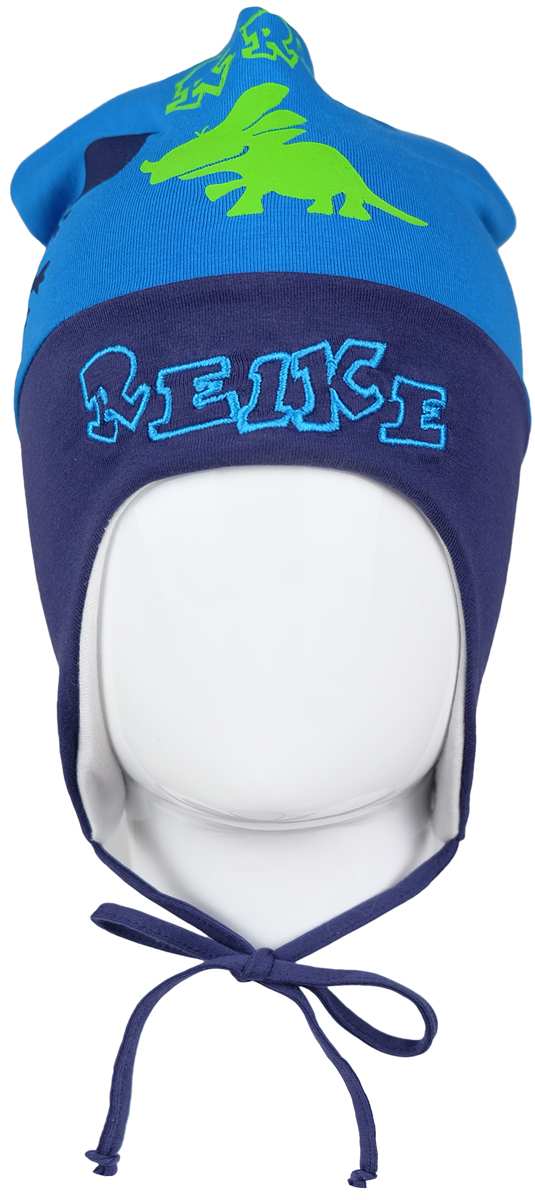 Шапка для мальчика Reike Динозаврики, цвет: синий. RKNSS17-DIN3. Размер 46RKNSS17-DIN3_blue Шапка для мальчика Reike Динозаврики, цвет: синий. RKNSS17-DIN3. Размер 46RKNSS17-DIN3_blueЯркая двухслойная шапка для мальчикаReike Динозаврики, изготовленная из натурального хлопка, защитит голову ребенка от ветра в прохладную погоду. Модель удлинена, оформлена принтом, вышитым логотипом Reike иусиками на макушке. Изделиес удлиненными боковыми частями фиксируется на голове при помощи завязок.Уважаемые клиенты!Размер, доступный для заказа, является обхватом головы.