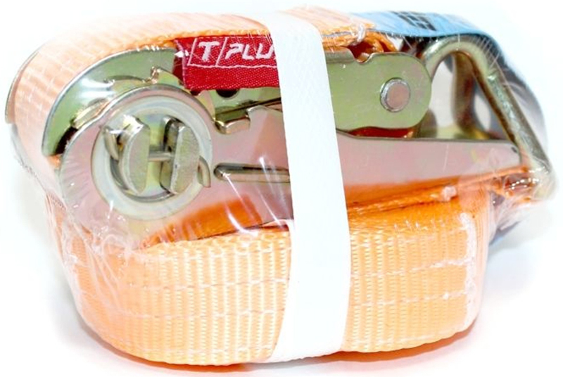 Ремень стяжной Tplus, 1/2 т, 4 мT000663 Ремень стяжной Tplus, 1/2 т, 4 мT000663Стяжной ремень Tplus предназначен для фиксации грузов на транспорте. За счет ленты с замком он отлично подходит для крепления грузов, перевозимых даже на дальние расстояния. Предельная рабочая нагрузка (WLL): прямое крепление: 1 т; крепление в обхват: 2 т. Длина: 12 м. Ширина ленты: 25 мм. Материал: полиэстер.