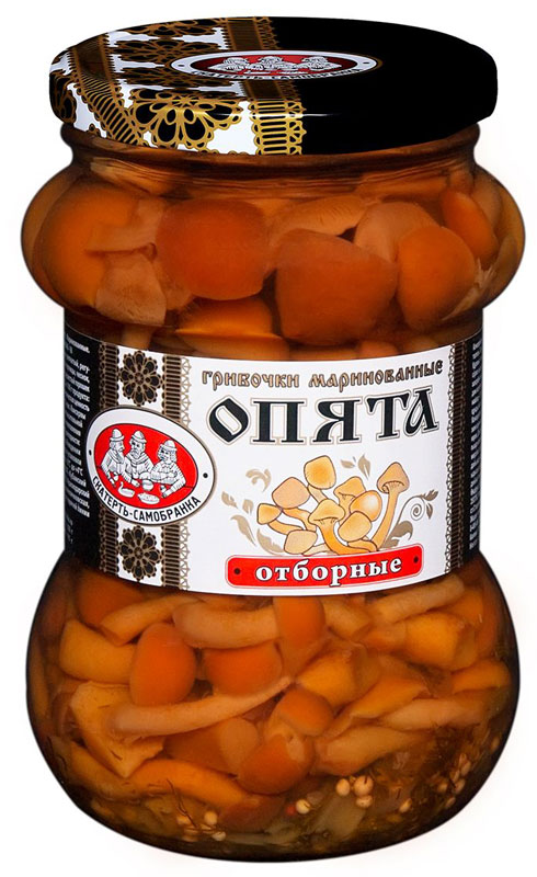 Скатерть-Самобранка опята маринованные, 370 мл4607067550781 Скатерть-Самобранка опята маринованные, 370 мл4607067550781Опята маринованные Скатерть-Самобранка станут превосходной закуской на праздничном столе. Их можно подавать с картофельным или другими овощными гарнирами, с блюдами из мяса и птицы.