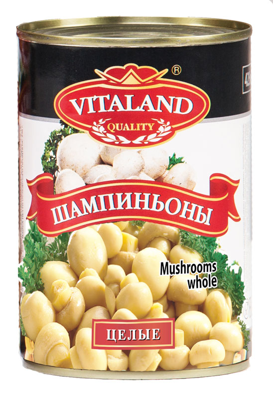 где купить Vitaland шампиньоны целые, 425 мл по лучшей цене