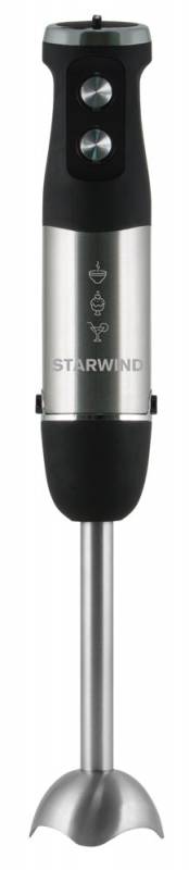 Starwind SBP5B, Black блендер погружнойSBP5B Starwind SBP5B, Black блендер погружнойSBP5BБыстро и качественно смешать или измельчить разные продукты вам поможет блендер Starwind SBP5B. Он удобно ложится в руке и позволяет с легкостью регулировать скоростной режим его работы. Реализуйте самые смелые кулинарные фантазии. Приготовить фирменный суп-пюре, измельчить лук с зеленью для салатов или сделать коктейль - со всем этим без труда справится предлагаемый кухонный помощник.