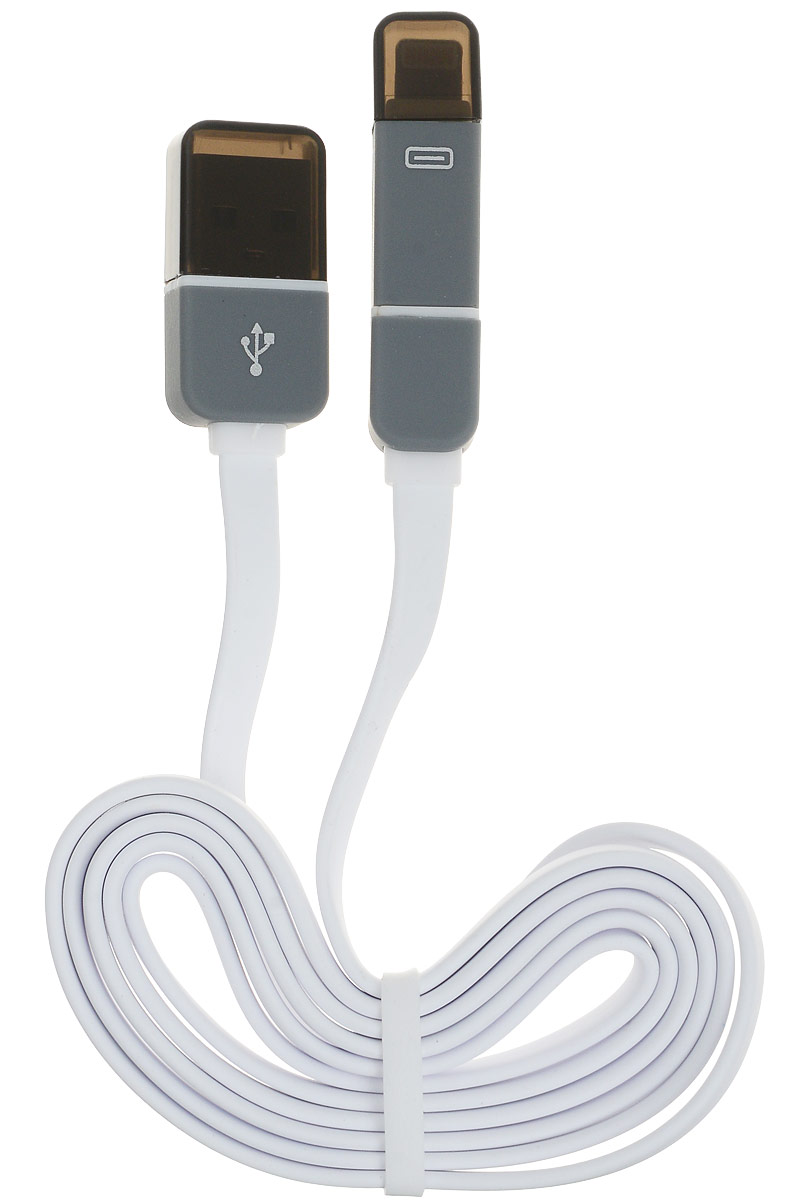 Harper CCH-517, White кабель USB-microUSB/LightningH00000145 Harper CCH-517, White кабель USB-microUSB/LightningH00000145Кабель Harper BCH-517 подходит для зарядки и синхронизации устройств с разъемами Lightning и microUSB. Плоский провод не спутывается.