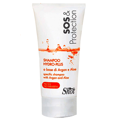 Shot Sos and Protection - Суперувлажняющий шампунь с аргановым маслом 150 млSHSOS101 Shot Sos and Protection - Суперувлажняющий шампунь с аргановым маслом 150 млSHSOS101Суперувлажняющий шампунь с аргановым маслом – средство с повышенным содержанием витамина Е. Состав с Арганой и Алоэ проникает глубоко в самое сердце волоса, помогая восстановить пористые, поврежденные участки, вернуть силу и восхитительное, здоровое сияние. Ваши локоны получают мягкую, шелковистую текстуру, а кожа головы будет надежно защищена от хлора, солей и вредного действия обжигающего солнца. Средство наделено сильным восстанавливающим эффектом, укрепляющим стержни волос, делающим волосы более эластичными и упругими.
