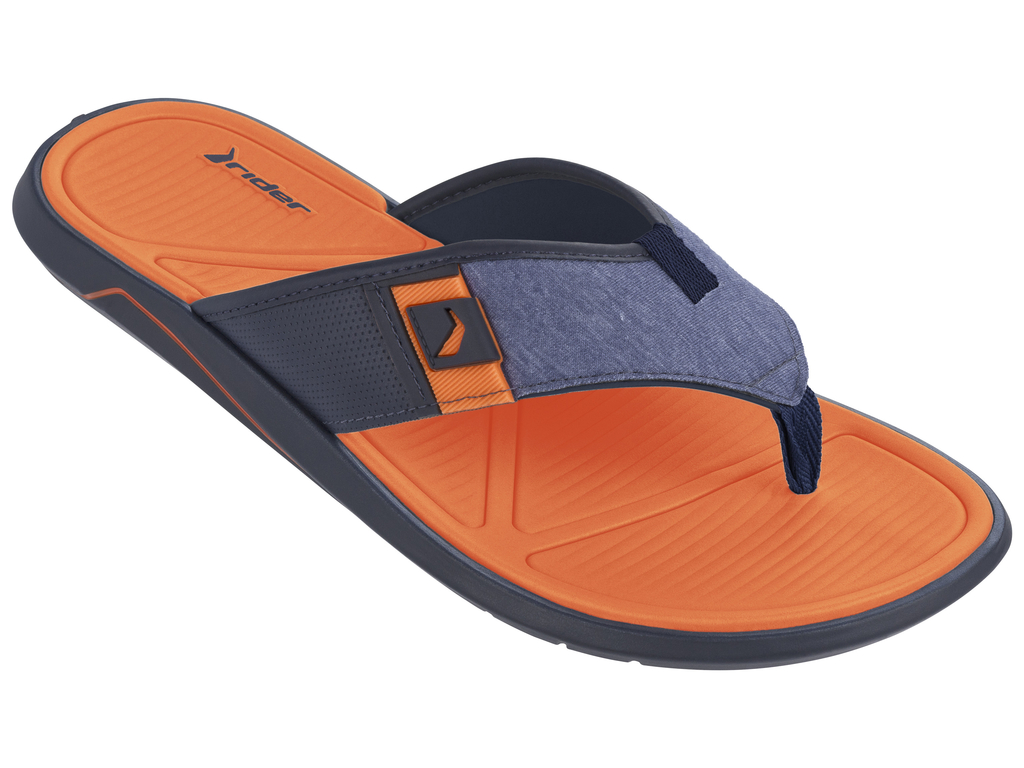 Сланцы мужские Rider City Thong AD, цвет: синий, оранжевый. 11027-22455. Размер BRA 40 (41)11027-22455 Сланцы мужские Rider City Thong AD, цвет: синий, оранжевый. 11027-22455. Размер BRA 40 (41)11027-22455Стильные мужские сланцы City Thong AD от Rider придутся вам по душе. Верх модели выполнен из ЭВА и текстиля. Ремешки с перемычкой надежно зафиксируют модель на ноге. Рельефная стелька из материала ЭВА комфортна при движении. Основание подошвы дополнено рифлением.