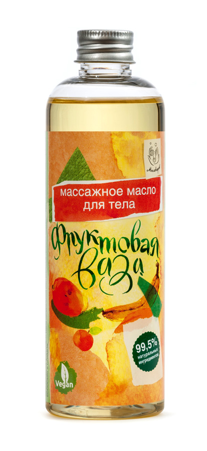 Мыловаров массажное масло Фруктовая ваза, 150млMYL-УТ000001978 Мыловаров массажное масло Фруктовая ваза, 150млMYL-УТ000001978Массажное масло для тонких ценителей релакса. Легкий аромат свежих фруктов унесет вас в негу знойного лета и подарит бодрящий заряд положительных эмоций. Масло создано с учетом предпочтений самых строгих приверженцев веганства. Состав масла обогащен экстрактами растений, издавна славящихся целебными и омолаживающими свойствами.