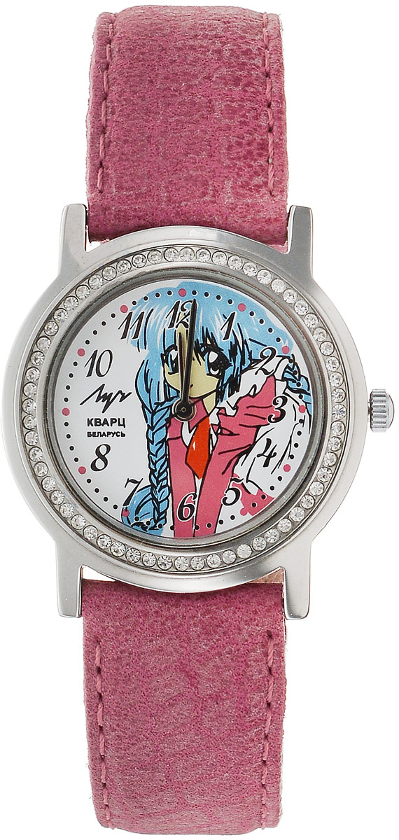 Наручные часы для девочки Луч, цвет: розовый. 74381867_розовый