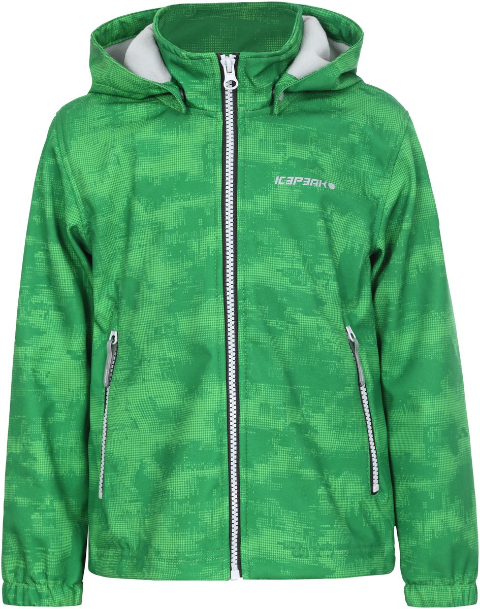 Куртка для мальчика Icepeak, цвет: зеленый. 751816656IVT_545. Размер 110751816656IVT_545 Куртка для мальчика Icepeak, цвет: зеленый. 751816656IVT_545. Размер 110751816656IVT_545Куртка для мальчика Icepeak выполнена из качественного полиэстера. Модель со съемным капюшоном и длинными рукавами застегивается на молнию. Изделие дополнено двумя врезными карманами на молниях.