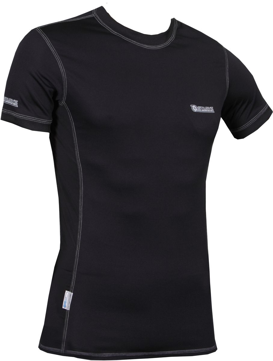 Термофутболка Starks T-Shirt Coolmax, мужская, с коротким рукавом, цвет: черный. Размер MЛЦ0037_M_муж Термофутболка Starks T-Shirt Coolmax, мужская, с коротким рукавом, цвет: черный. Размер MЛЦ0037_M_мужКомбинированная, Охлаждающая футболка из запатентованного материалаCOOLMAX c анатомическим кроем. Высокая степень охлаждения тела, выведения влаги.Технология «плоских» швов, предохраняет кожу от натирания и гарантирует комфорт. Вставки из ткани Coolmax Extreme в потонагруженных местах (подмышки) обеспечат максимальную терморегуляцию и охлаждение