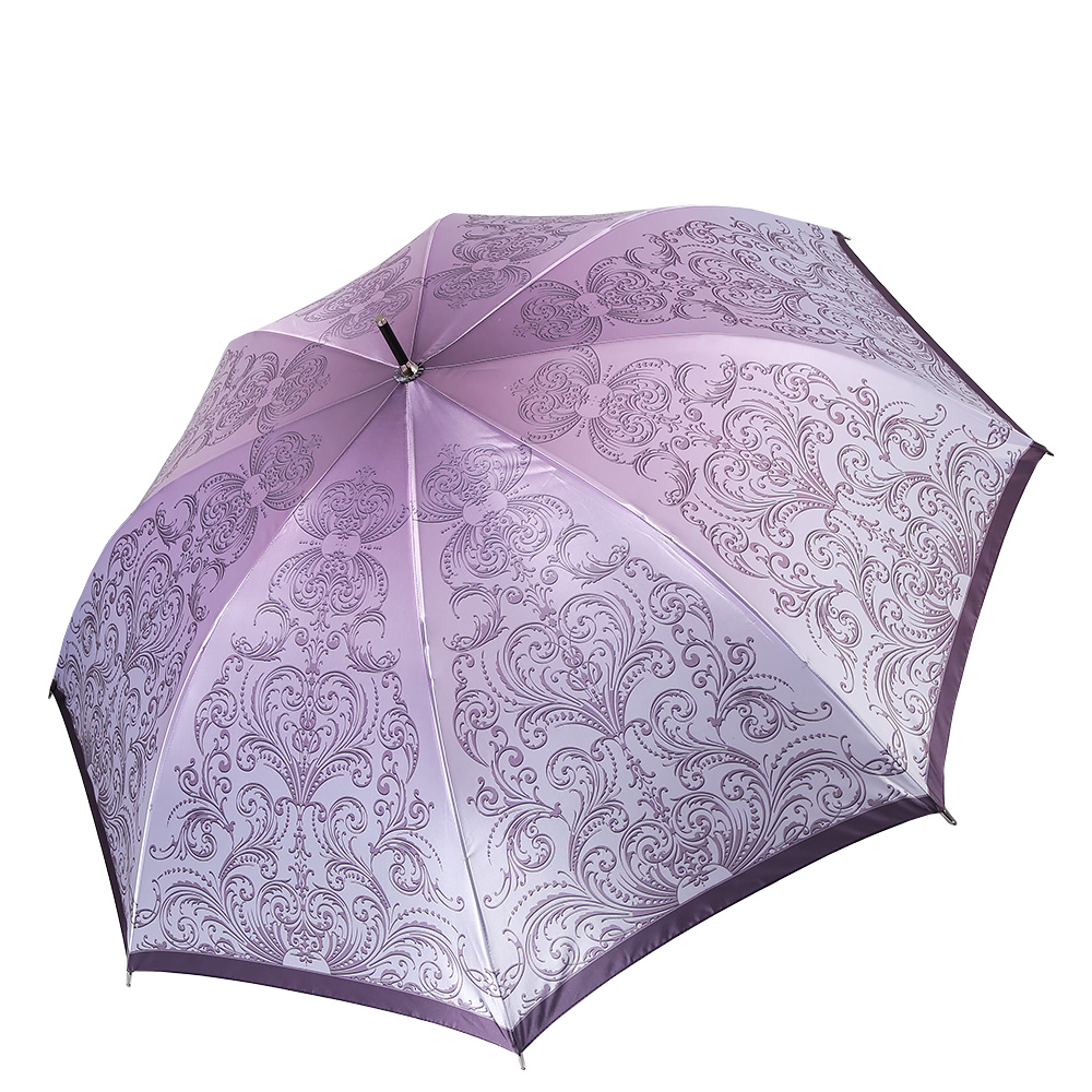 Зонт-трость женский Fabretti, полуавтомат, цвет: розовый. 1712