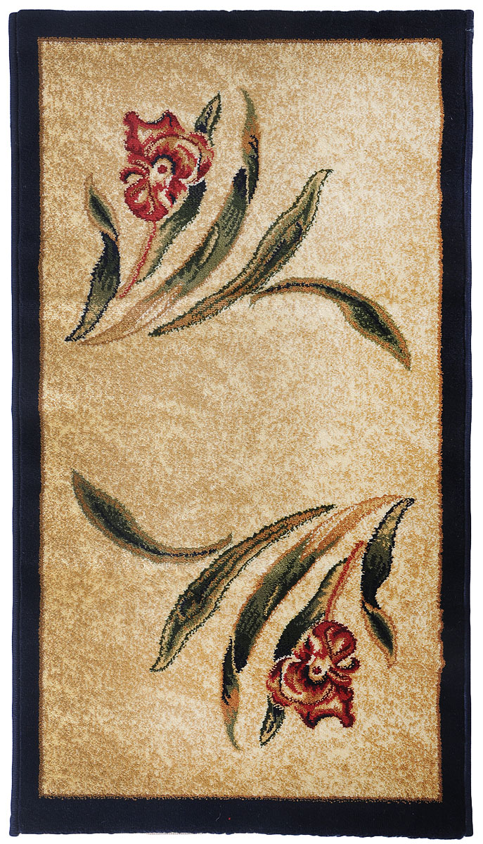 Ковер Kamalak Tekstil, прямоугольный, 60 x 110 см. УК-0549УК-0549 Ковер Kamalak Tekstil, прямоугольный, 60 x 110 см. УК-0549УК-0549Ковер Kamalak Tekstil изготовлен из прочного синтетического материала heat-set, улучшенного варианта полипропилена (эта нить получается в результате его дополнительной обработки). Полипропилен износостоек, нетоксичен, не впитывает влагу, не провоцирует аллергию. Структура волокна в полипропиленовых коврах гладкая, поэтому грязь не будет въедаться и скапливаться на ворсе. Практичный и износоустойчивый ворс не истирается и не накапливает статическое электричество. Ковер обладает хорошими показателями теплостойкости и шумоизоляции. Оригинальный рисунок позволит гармонично оформить интерьер комнаты, гостиной или прихожей. За счет невысокого ворса ковер легко чистить. При надлежащем уходе синтетический ковер прослужит долго, не утратив ни яркости узора, ни блеска ворса, ни упругости. Самый простой способ избавить изделие от грязи - пропылесосить его с обеих сторон (лицевой и изнаночной). Влажная уборка с применением шампуней и моющих средств не противопоказана. Хранить рекомендуется в свернутом рулоном виде.