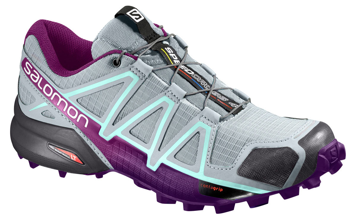 Кроссовки для бега женские Salomon Speedcross 4 W, цвет: серый. L39466400. Размер 6,5 (38,5)L39466400 Кроссовки для бега женские Salomon Speedcross 4 W, цвет: серый. L39466400. Размер 6,5 (38,5)L39466400Беговые женские кроссовки от Salomon Speedcross 4 W выполнены на 64,3% из синтетического материала и на 35,7% из текстиля. Конструкция верха Sensifit с пропиткой Mudguard не пропускает грязь и воду. Подъем оформлен шнуровкой с фиксатором, благодаря которой обувь сидит плотно на ноге, и дополнен кармашком для шнурков. Стелька Ortholite из ЭВА материала с текстильным верхним покрытием создает более прохладное и сухое пространство под стопой. Мягкая верхняя часть и подкладка, изготовленная из текстиля, обеспечивают дополнительный комфорт и предотвращают натирание. Язычок дополнен текстильной нашивкой с символикой бренда. Светоотражающие элементы обеспечат лучшую видимость в темное время суток. Подошва Contagrip не оставляет следов и обеспечивает отличное сцепление со скользкой поверхностью. Такие кроссовки займут достойное место в коллекции вашей спортивной обуви.