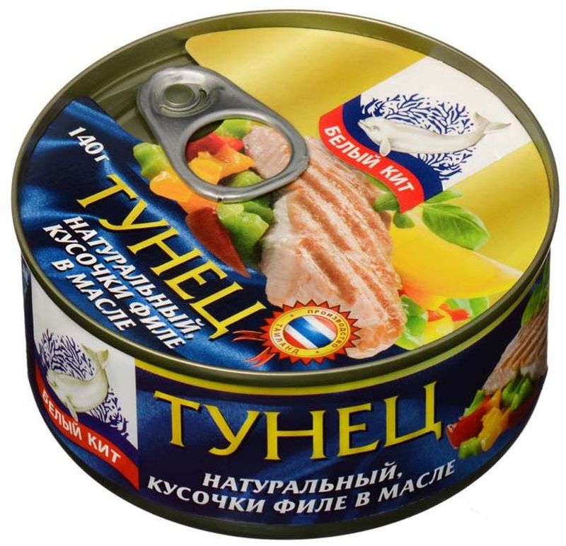 где купить Белый кит тунец кусочками в масле, 140 г по лучшей цене