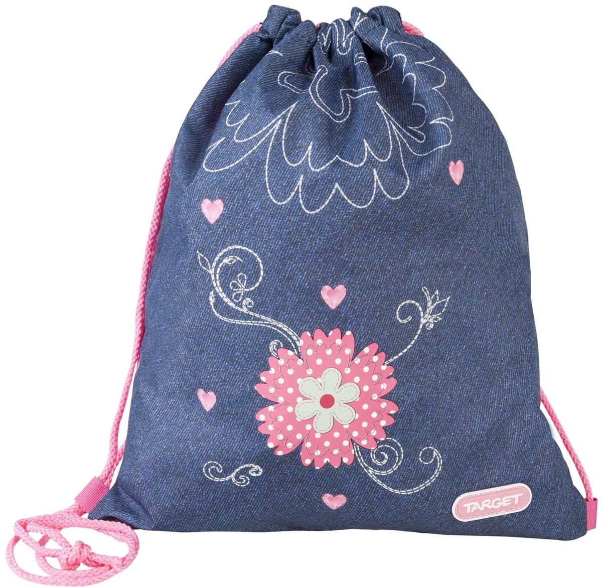 Target Collection Сумка для детской сменной обуви Джинсовые цветы 1795617956 Target Collection Сумка для детской сменной обуви Джинсовые цветы 1795617956Сумка для переноски детской обуви Target Collection Джинсовые цветы, выполнена из плотного водостойкого материала, затягивается сверху шнурком и носится, как рюкзак.