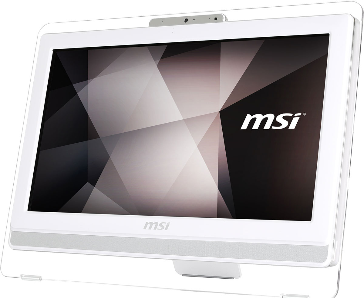 MSI Pro 20E 4BW-059RU, White моноблокPRO 20E 4BW-059RU MSI Pro 20E 4BW-059RU, White моноблокPRO 20E 4BW-059RUМоноблок MSI Pro 20E 4BW – это законченное решение, позволяющее сэкономить ценное пространство как на офисном столе, так и на стойке вашего магазина. Этот моноблок укомплектован мощными процессором от Intel и портами, позволяющими подключить любое торговое оборудование, которое используется сегодня в магазинах и офисах.Великолепный дисплей моноблока MSI Pro 20E 4BW обрамляет прозрачная оправа. Благодаря привлекательному дизайну эта модель будет отлично смотреться не только на вашем рабочем столе, но и прекрасно впишется в интерьер вашего дома.Моноблок оснащён COM-портом и 4 портами USB 2.0, что позволит подключить к нему любые виды коммерческих POS-машин, таких как сканеры штрих-кода, чековые принтеры и многие другие устройства.Специальная технология Anti-Flicker, интегрированная в дисплей моноблока Pro 20E 4BW, стабилизирует питание экрана и предотвращает незаметное для невооружённого глаза мерцание изображения. При долговременном использовании она существенно снижает нагрузку на глаза и способна повысить вашу производительность.Антибликовый экран создан с целью не допустить раздражающих отражений ярких объектов у вас за спиной. Таким образом, вы сможете ясно видеть всю информацию на экране, не напрягая зрение. Синий свет может быть опасен для человеческого зрения, так как повышает риск возникновения катаракты и дегенерации сетчатки. Дисплей моноблока MSI Pro 20E 4BW, оснащённый технологией LESS BLUE LIGHT, эффективно снижает интенсивность синего света.Точные характеристики зависят от модификации.Моноблок сертифицирован EAC и имеет русифицированную клавиатуру и Руководство пользователя.