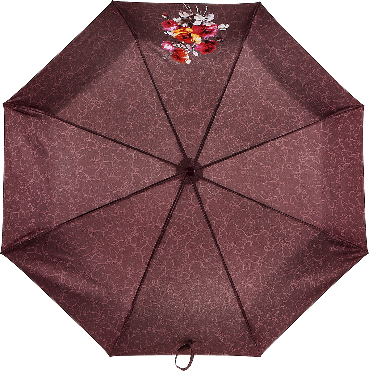 Зонт женский Airton, механический, 3 сложения, цвет: фиолетовый, розовый. 3511-179