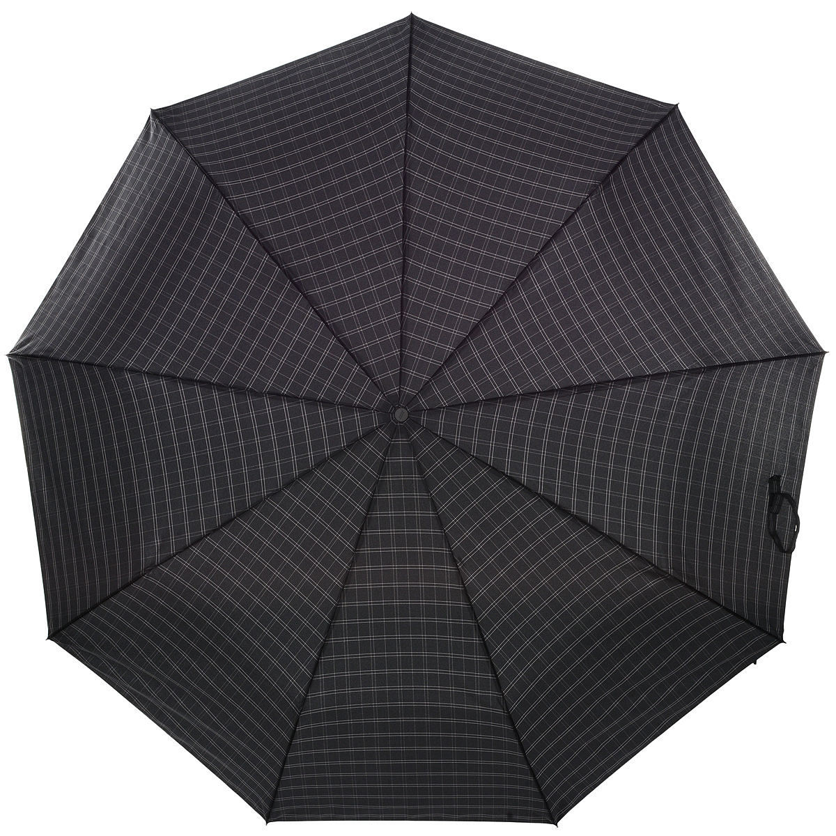 Зонт мужской Zest, автомат, 3 сложения, цвет: темно-серый, черный. 13953-3