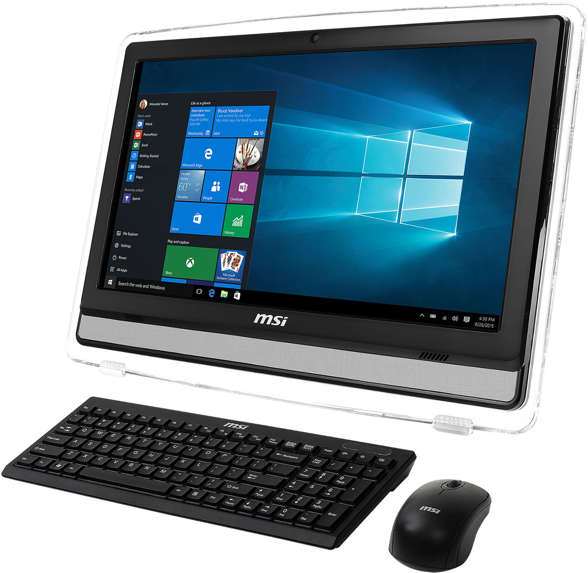 MSI Pro 22E 6M-034RU, Black моноблокPRO 22E 6M-034RU MSI Pro 22E 6M-034RU, Black моноблокPRO 22E 6M-034RUМоноблоки серии MSI Pro 22E - это законченные решения, позволяющие сэкономить ценное пространство как на офисном столе, так и на стойке вашего магазина. Они укомплектованы мощными процессорами и портами, позволяющими подключить любое торговое оборудование, которое используется сегодня в магазинах и офисах.Великолепный дисплей моноблока обрамляет прозрачная оправа. Благодаря привлекательному дизайну эта модель будет отлично смотреться не только на вашем рабочем столе, но и прекрасно впишется в интерьер вашего дома.Модель оснащена несколькими COM портами и 4 портами USB 3.1, что позволит подключить к ней любые виды коммерческих POS-машин, таких как сканеры штрих-кода, чековые принтеры и многие другие устройства.Специальная технология Anti-Flicker, интегрированная в дисплей моноблока, стабилизирует питание экрана и предотвращает незаметное для невооружённого глаза мерцание изображения. При долговременном использовании она существенно снижает нагрузку на глаза и способна повысить вашу производительность.Синий свет может быть опасен для человеческого зрения, так как повышает риск возникновения катаракты и дегенерации сетчатки. Дисплей MSI Pro 22E, оснащённый технологией LESS BLUE LIGHT, эффективно снижает интенсивность синего света.Создавая этот моноблок, инженеры MSI поставили во главу угла его максимально эффективное энергопотребление и использование экологически безопасных материалов. По сравнению с обычными мониторами и десктопами этот моноблок позволит сэкономить до 19.54 Вт/ч.Точные характеристики зависят от модификации.Моноблок сертифицирован EAC и имеет русифицированную клавиатуру и Руководство пользователя.