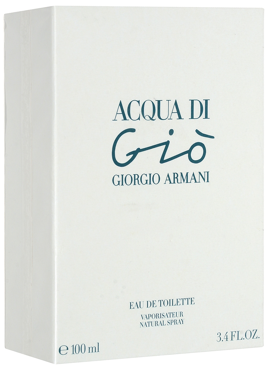 Giorgio Armani Acqua Di Gio. Туалетная вода, женская, 100 мл00620 Giorgio Armani Acqua Di Gio. Туалетная вода, женская, 100 мл00620Aqua Di Gio - чувственный порыв ветра и воды, блестяще скомбинированные сладкие и соленые ароматы, сладостно-горький вкус морской воды на залитой солнцем коже. Предназначен для современного человека, ищущего его истинное Я и гармонию с природой, в поисках подлинной, естественной красоты. Цитрусовое начало лимона, лайма и мандарина слегка разбавлено нотой бергамота. В сердце - богатый букет самых различных оттенков - кориандр, свежие морские ноты, фрезия и цикламен. Классический древесный шлейф из кедра, пачули, мха и мускуса - завершающий аккорд этой свежей водной композиции.Классификация аромата:ароматический, водный. Пирамида аромата:Верхние ноты: бергамот, лимон, лайм, мандарин.Ноты сердца:кориандр, морские ноты, фрезия, цикламен. Ноты шлейфа: кедр, пачули, мох, мускус.Ключевые слова: Свежий, современный и элегантный. Характеристики:Объем: 100 мл. Форма выпуска: флакон. Туалетная вода - один из самых популярных видов парфюмерной продукции. Туалетная вода содержит 4-10%парфюмерного экстракта. Главные достоинства данного типа продукции заключаются в доступной цене, разнообразии форматов (как правило, 30, 50, 75, 100 мл), удобстве использования (чаще всего - спрей). Идеальна для дневного использования. Товар сертифицирован.