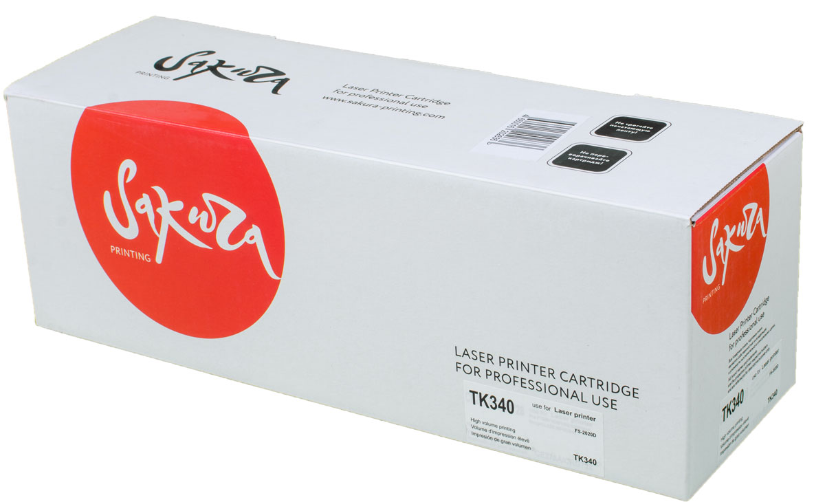 Sakura TK340, Black тонер-картридж для Kyocera FS-2020DSATK340 Sakura TK340, Black тонер-картридж для Kyocera FS-2020DSATK340Тонер-картридж Sakura TK340 для лазерных принтеров Kyocera FS-2020D является альтернативным решением для замены оригинальных картриджей. Он печатает с тем же качеством и имеет тот же ресурс, что и оригинальный картридж. В картриджах компании Sakura используется химический синтезированный тонер, который в отличие от дешевого тонера из перемолотого полимера, не царапает, а смазывает печатающий вал, что приводит к возможности многократных перезаправок картриджей. Такой подход гарантирует долгий срок службы принтера, превосходное качество и стабильность печати.Тонер-картриджи Sakura производятся при строгом соответствии стандартам ISO 9001 и ISO 14001, что подтверждено международными сертификатами.
